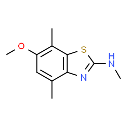 2-Benzothiazolamine,6-methoxy-N,4,7-trimethyl-(9CI)结构式