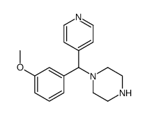 1-[(3-methoxyphenyl)-pyridin-4-ylmethyl]piperazine结构式