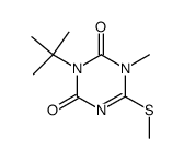 3-tert-butyl-1-methyl-6-methylsulfanyl-1H-[1,3,5]triazine-2,4-dione Structure