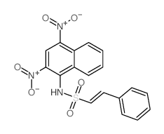 N-(2,4-dinitronaphthalen-1-yl)-2-phenyl-ethenesulfonamide结构式