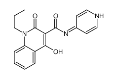 2-hydroxy-4-oxo-1-propyl-N-pyridin-4-yl-quinoline-3-carboxamide Structure