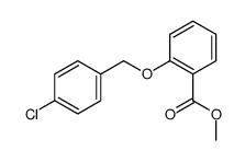 Benzoic acid, 2-[(4-chlorophenyl)Methoxy]-, Methyl ester Structure