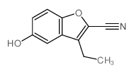 3-ethyl-5-hydroxy-benzofuran-2-carbonitrile结构式