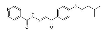 N-[(E)-[2-[4-(3-methylbutylsulfanyl)phenyl]-2-oxoethylidene]amino]pyridine-4-carboxamide结构式