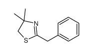 2-benzyl-4,4-dimethyl-5H-1,3-thiazole结构式