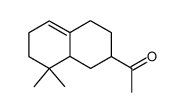 1-(1,2,3,4,6,7,8,8a-octahydro-8,8-dimethyl-2-naphthyl)ethan-1-one结构式
