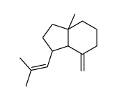 7a-methyl-4-methylidene-3-(2-methylprop-1-enyl)-2,3,3a,5,6,7-hexahydro-1H-indene结构式