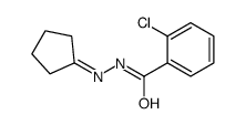 2-chloro-N-(cyclopentylideneamino)benzamide Structure