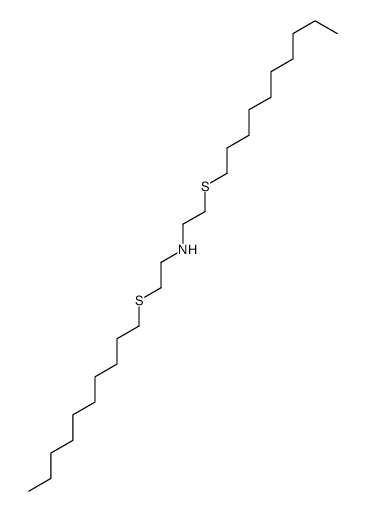 2-decylsulfanyl-N-(2-decylsulfanylethyl)ethanamine结构式