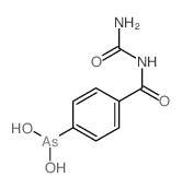 [4-(carbamoylcarbamoyl)phenyl]arsonous acid structure