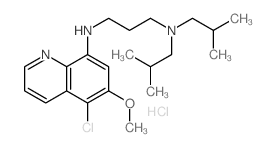 N-(5-chloro-6-methoxy-quinolin-8-yl)-N,N-bis(2-methylpropyl)propane-1,3-diamine Structure