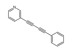 3-(4-phenylbuta-1,3-diyn-1-yl)pyridine结构式