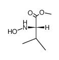 (S)-methyl 2-(hydroxyamino)-3-methylbutanoate结构式