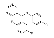 5-[(4-chlorophenyl)sulfanyl-(2,5-difluorophenyl)methyl]pyrimidine结构式