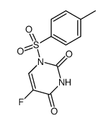 1-(4-Methylphenylsulfonyl)-5-fluorouracil结构式