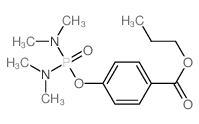 propyl 4-bis(dimethylamino)phosphoryloxybenzoate结构式