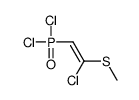 1-chloro-2-dichlorophosphoryl-1-methylsulfanylethene结构式