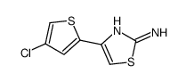 2-ThiazolaMine, 4-(4-chloro-2-thienyl)- Structure