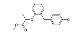 2-[2-(4-Chloro-benzyl)-phenoxy]-propionic acid ethyl ester Structure