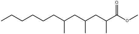 2,4,6-Trimethyldodecanoic acid methyl ester Structure