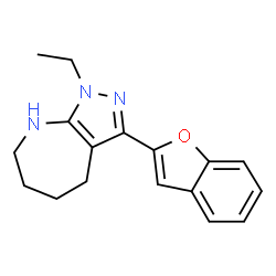 Pyrazolo[3,4-b]azepine, 3-(2-benzofuranyl)-1-ethyl-1,4,5,6,7,8-hexahydro- (9CI) Structure