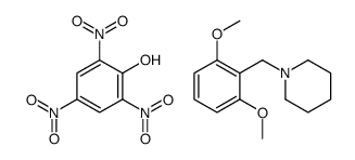 1-[(2,6-dimethoxyphenyl)methyl]piperidine,2,4,6-trinitrophenol Structure