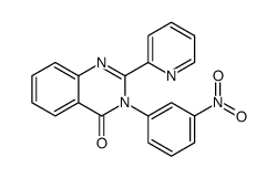 3-(3-nitrophenyl)-2-pyridin-2-ylquinazolin-4-one Structure