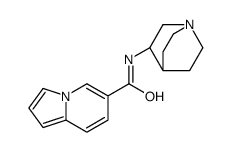 N-[(3R)-1-azabicyclo[2.2.2]octan-3-yl]indolizine-6-carboxamide结构式