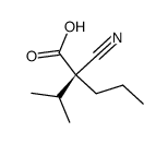 (-)-Isopropyl-propyl-cyanessigsaeure结构式