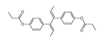 3.4-bis-(4-propionyloxy-phenyl)-hexadiene-(2t.4t) Structure