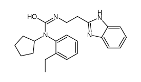 Urea, N-[2-(1H-benzimidazol-2-yl)ethyl]-N-cyclopentyl-N-(2-ethylphenyl)- (9CI) structure