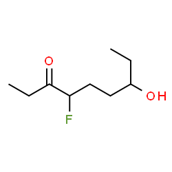 3-Nonanone,4-fluoro-7-hydroxy-结构式