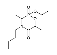 4-butyl-2-ethoxy-3,6-dimethyl-2-oxo-2λ5-[1,4,2]oxazaphosphinan-5-one结构式