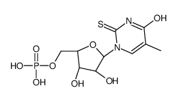 [(2R,3S,4R,5R)-3,4-dihydroxy-5-(5-methyl-4-oxo-2-sulfanylidenepyrimidin-1-yl)oxolan-2-yl]methyl dihydrogen phosphate结构式