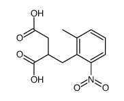 2-[(2-methyl-6-nitrophenyl)methyl]butanedioic acid Structure