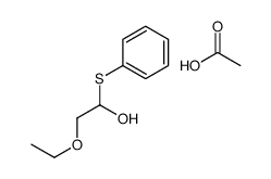 acetic acid,2-ethoxy-1-phenylsulfanylethanol Structure