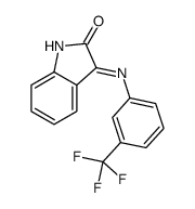 3-[3-(trifluoromethyl)anilino]indol-2-one Structure