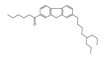 1-[7-(5-propyloctyl)-9H-fluoren-2-yl]hexan-1-one结构式