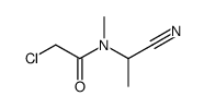 2-chloro-N-(1-cyanoethyl)-N-methylacetamide结构式