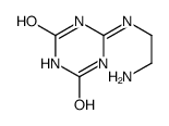6-(2-aminoethylamino)-1H-1,3,5-triazine-2,4-dione结构式