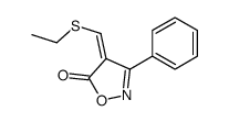 4-(ethylsulfanylmethylidene)-3-phenyl-1,2-oxazol-5-one Structure