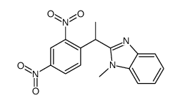 2-[1-(2,4-dinitrophenyl)ethyl]-1-methylbenzimidazole结构式