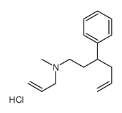 N-methyl-3-phenyl-N-prop-2-enylhex-5-en-1-amine,hydrochloride Structure