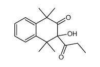 3-Hydroxy-3-propionyl-1,1,4,4-tetramethyl-2-tetralon结构式