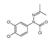 N-(3,4-dichlorophenyl)-N-(propan-2-ylideneamino)carbamoyl chloride结构式