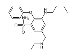 3-(butylamino)-5-(ethylaminomethyl)-2-phenoxybenzenesulfonamide Structure