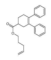 pent-4-enyl 3,4-diphenylcyclohex-3-ene-1-carboxylate Structure