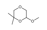 6-methoxy-2,2-dimethyl-1,4-dioxane结构式