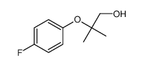 2-(4-fluorophenoxy)-2-methylpropan-1-ol结构式