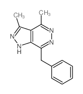 7-Benzyl-3,4-dimethyl-1H-pyrazolo(3,4-d)pyridazine picture